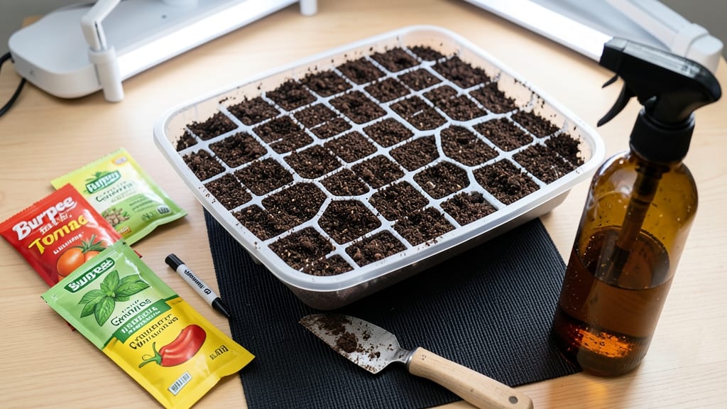 1020 Seed Starting Trays: Stackable Design for Space-Saving Sprouts