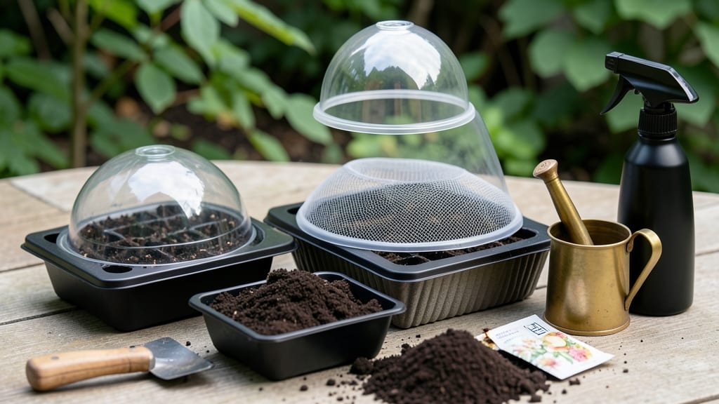 Lids for Seed Trays: Clear-Covered Humidity Retention for Fast Germination