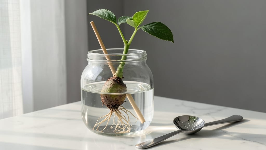 Avocado Seed in Water: Zero-Waste Sprouting for Indoor Tree Growth