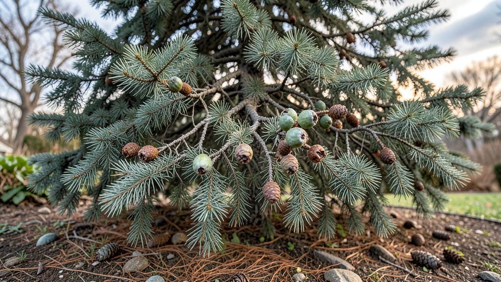 Cedar Tree Seed Pods: Twist-Open Technique for Viable Seed Harvesting