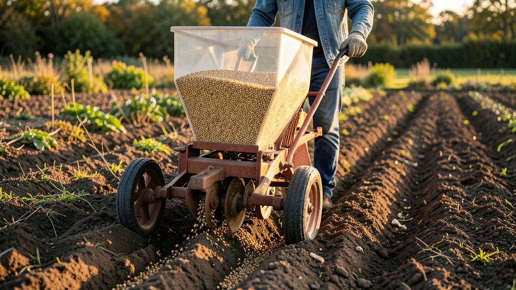 Seed Drill Pic: Precision Rows for Germination Guarantees