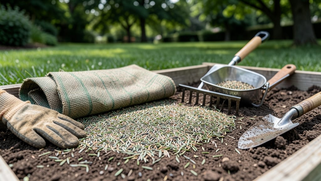 Grass Seed Mulch: Protects Sprouts, Prevents Washout, and Boosts Germination