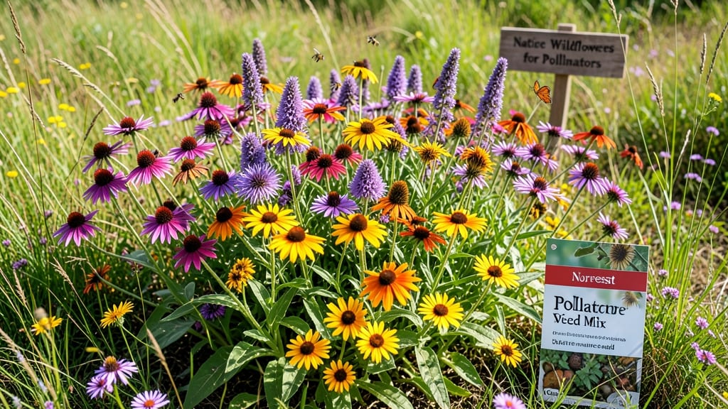 Northeast Pollinator Wildflower Seed Mix: Year-Round Blooms That Feed Bees All Season