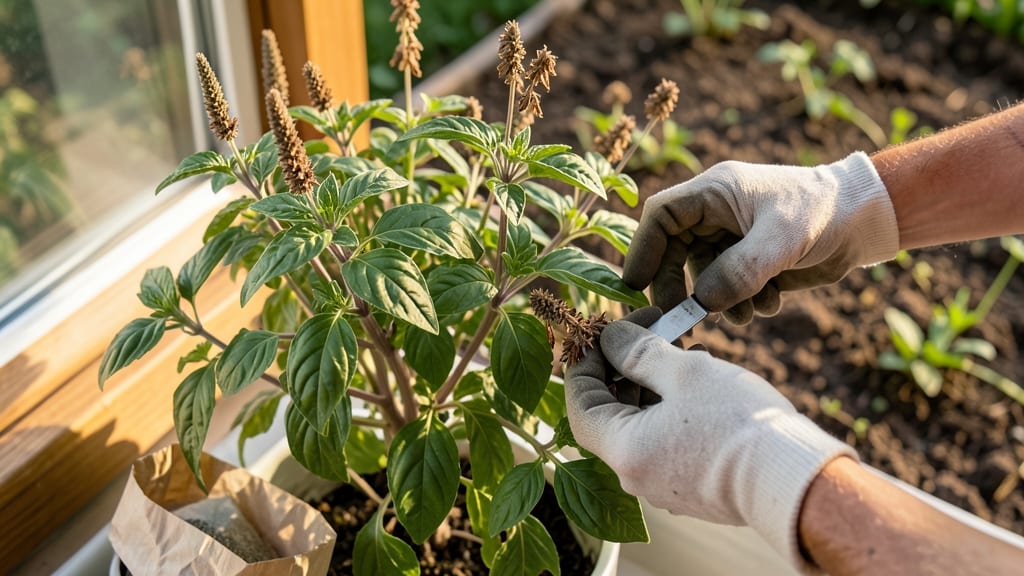 Basil Seed Pods: Twist-Open Harvesting for Zero-Waste Seed Saving
