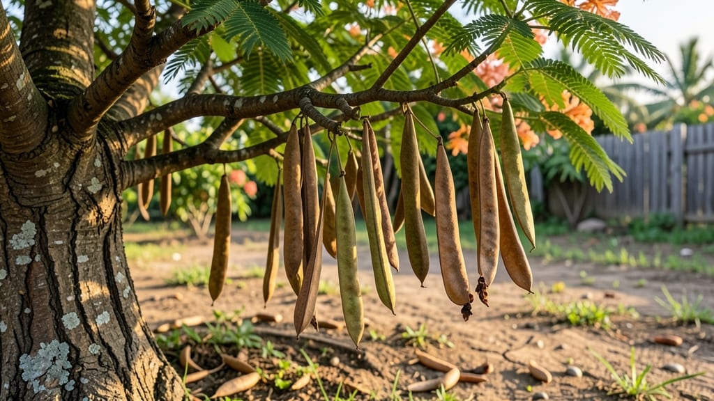 Royal Poinciana Tree Seed Pods: Harvesting, Cracking, and Planting for Fast Germination