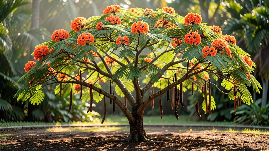 Poinciana Tree Seed Pods: Twist-Free Viability Test for Zero-Waste Collection