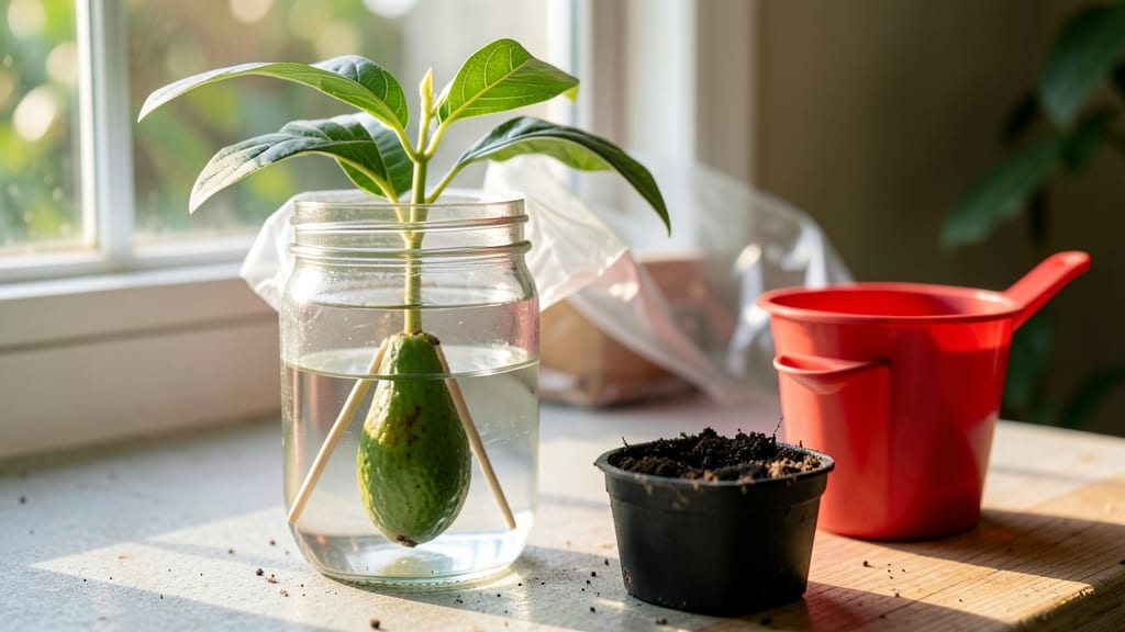 Avocado Seed in Water With Toothpicks: Zero-Waste Sprouting for Viable New Plants