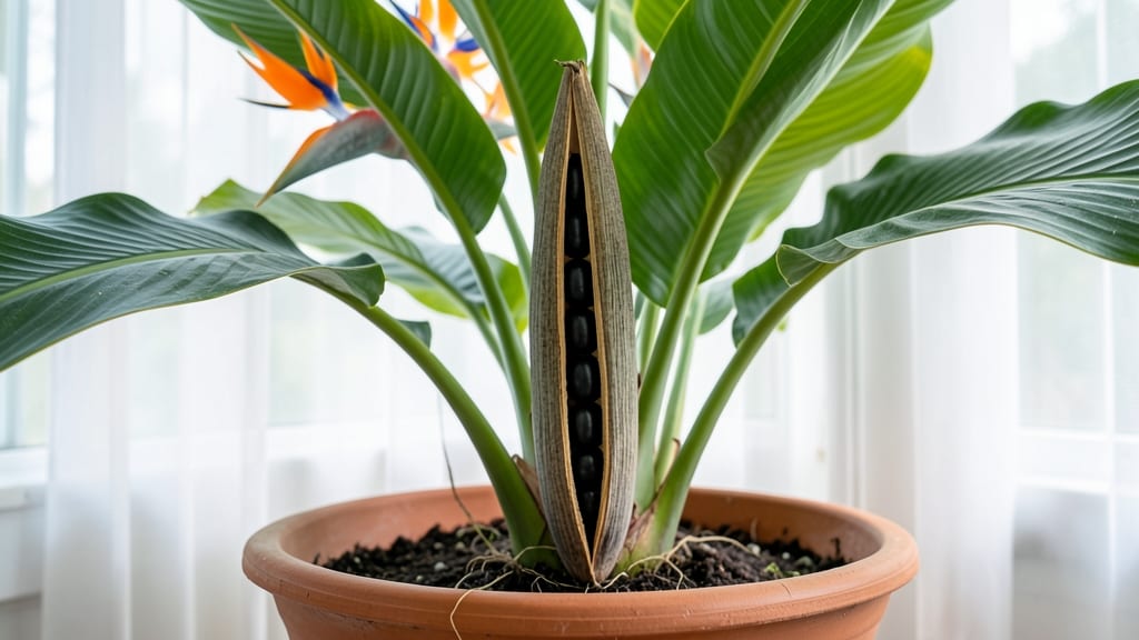 Bird of Paradise Seed Pod: Zero-Waste Viability Test for Next Year’s Blooms
